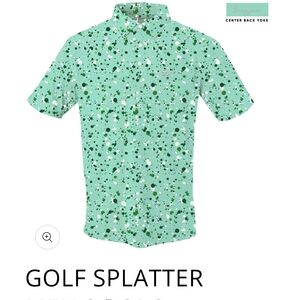 Golf Splatter Men's Casual Shirt